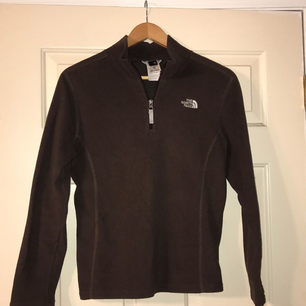 The North Face brown half zip